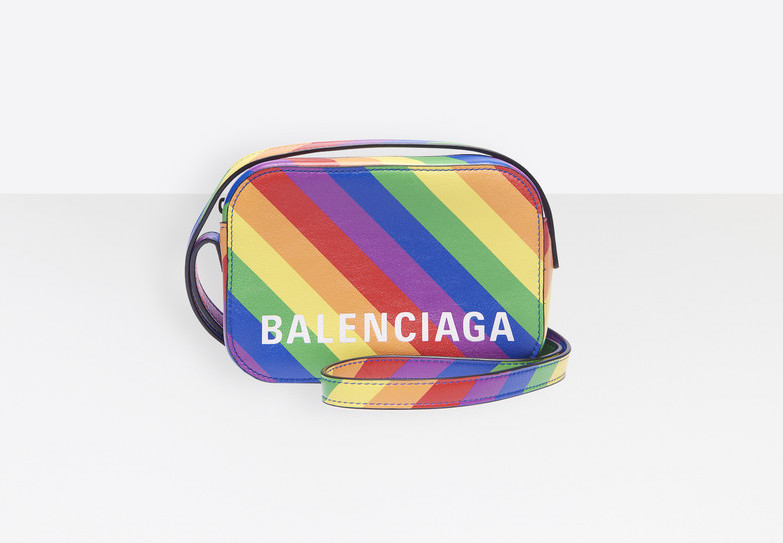 Balenciaga rainbow ville camera bag