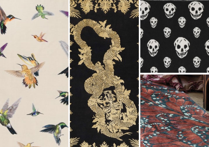 Walking on Alexander McQueen: The fashion brand’s latest now at The Rug Company