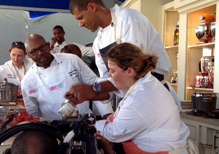 Dena Marino Cooks Up With Miami Heat Players at South Beach Wine and Food Festival