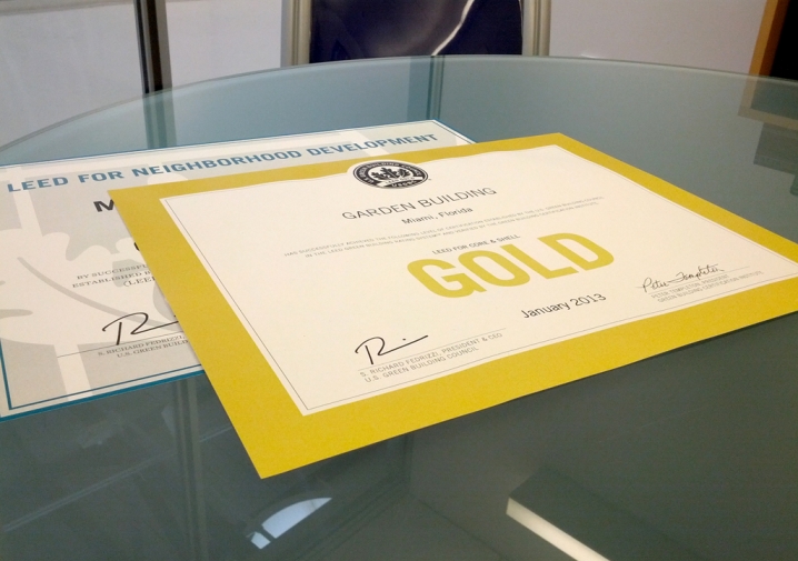 MDD has received LEED Gold certification for Neighborhood Development