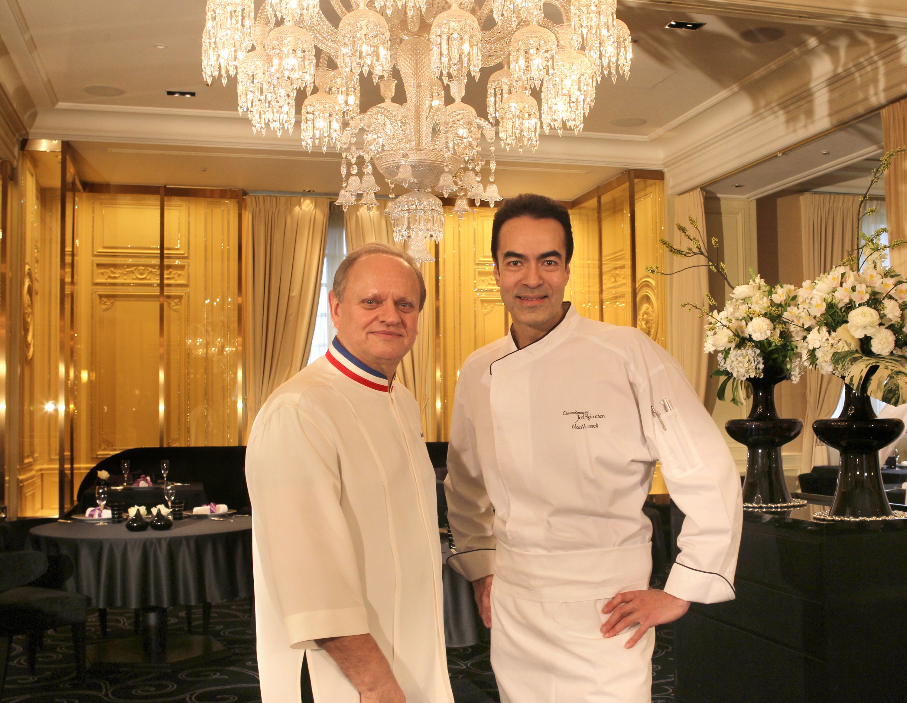 Chef Joel Robuchon and Alain Verzeroli