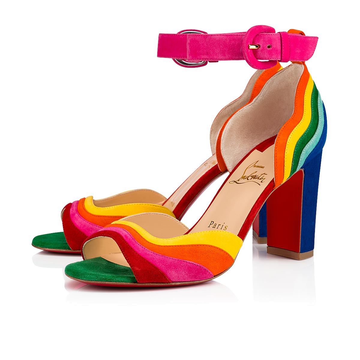 Christian Louboutin Degratissimo rainbow sandal