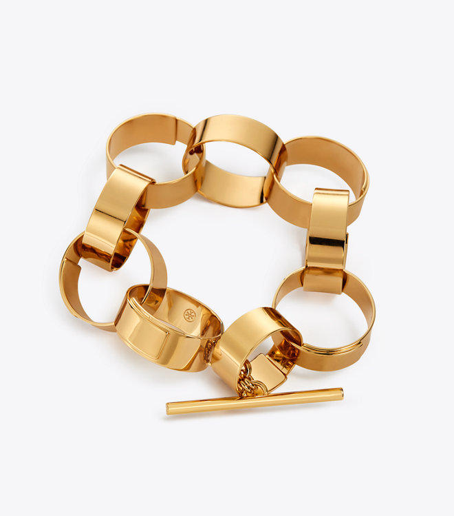 Tory Burch paper chain bracelet jewelry