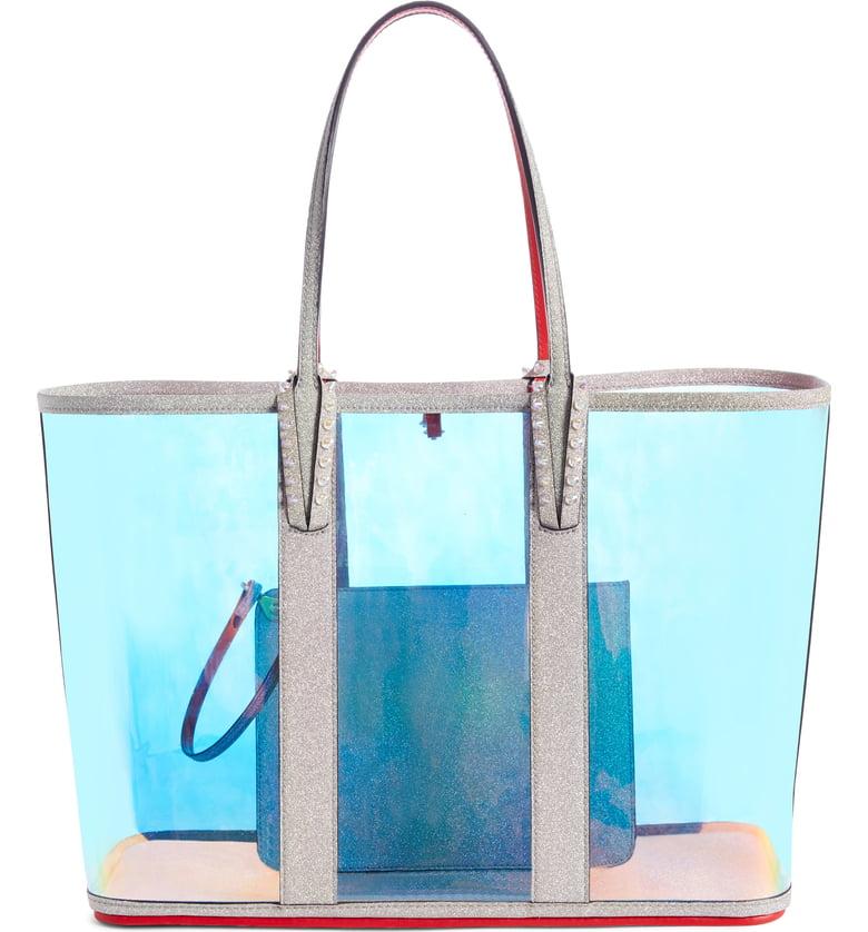 Christian Louboutin transparent shopper tote bag