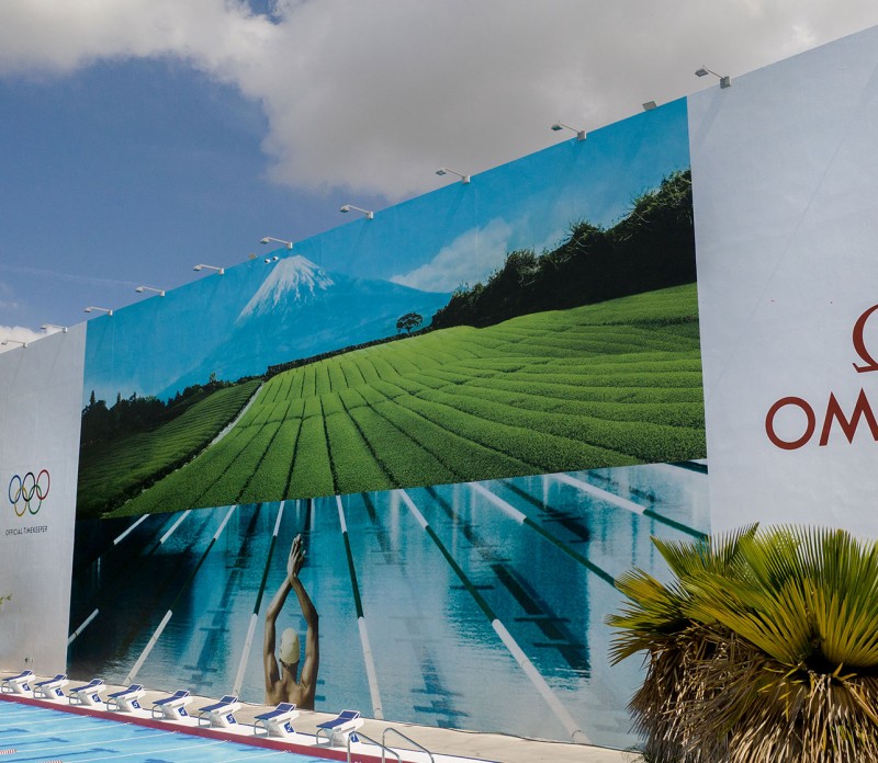 OMEGA Olympic Pool Art Installation