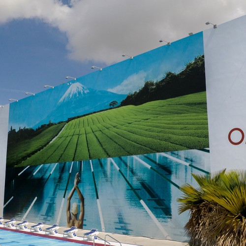 OMEGA Olympic Pool Art Installation