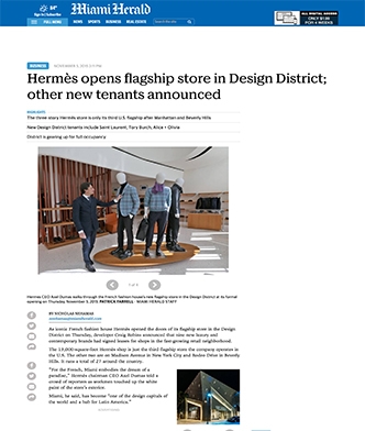 Hermès opens flagship store in Design District; other new tenants announced